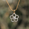 0.63 Ct Gold Diamond Pendant Necklace IGI Certified G-H VS Classic Style