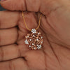 0.45 Ct Natural Diamond Pendant IGI Certified 18K Gold H-I VS Jewelry
