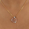 0.45 Ct Natural Diamond Pendant IGI Certified 18K Gold H-I VS Jewelry