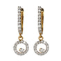 18K Yellow Gold Earrings Dangle & Drop with EGL Certified Diamonds 0.53 Ct.