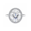 3.45 ct DEW Certified White Moissanite Ring for Women – Jewelry Gift 18K Gold Plated Ve 18K Gold Plated