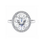 3.45 ct DEW Certified White Moissanite Ring for Women – Jewelry Gift 18K Gold Plated Ve 18K Gold Plated