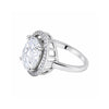 3.45 ct DEW Certified White Moissanite Ring for Women – Jewelry Gift 18K Gold Plated Ve 18K Gold Plated