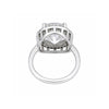 3.45 ct DEW Certified White Moissanite Ring for Women – Jewelry Gift 18K Gold Plated Ve 18K Gold Plated