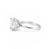 4.0 Ct White Moissanite Round Solitaire Ring - 925 Sterling Silver Gold Vermeil