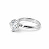 8.5 ct DEW White Moissanite Round Solitaire Ring - 18K Gold Vermeil on 925 Sterling Silver