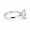 8.5 ct DEW White Moissanite Round Solitaire Ring - 18K Gold Vermeil on 925 Sterling Silver