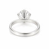 8.5 ct DEW White Moissanite Round Solitaire Ring - 18K Gold Vermeil on 925 Sterling Silver