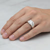 4.0 Ct White Moissanite Radiant Solitaire Ring - 925 Sterling Silver Gold Vermeil