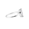 1.50 Ct Certified Marquise Cut White Moissanite Ring In 18K Gold Plated