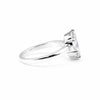 1.50 ct DEW Certified Marquise Cut White Moissanite Ring In 18K Gold Plated