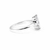 Marquise lab diamond ring worn on hand, elongating finger styling