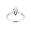 1.50 Ct Certified Marquise Cut White Moissanite Ring In 18K Gold Plated