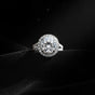 Certified 5.90 Ct Round Cut White Moissanite Solitaire Ring In Gold Vermeil