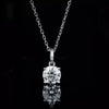 Certified 2.80 ct DEW Round Cut White Moissanite Solitaire Pendant In 18K Gold Plated V 18K Gold Plated