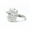 8.15 ct DEW White Moissanite Radiant Solitaire Ring - 18K Gold Vermeil on 925 Sterling Silver