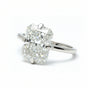 8.15 ct DEW White Moissanite Radiant Solitaire Ring - 18K Gold Vermeil on 925 Sterling Silver