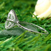 8.15 ct DEW White Moissanite Radiant Solitaire Ring - 18K Gold Vermeil on 925 Sterling Silver