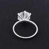 3.50 Ct Certified White Round Cut Moissanite Solitaire Ring 18K Gold Plated