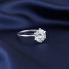 3.50 Ct Certified White Round Cut Moissanite Solitaire Ring 18K Gold Plated