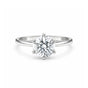 2.50 Ct Round Cut Lab Grown Diamond Ring — VS1 Clarity, 18k Gold Vermeil