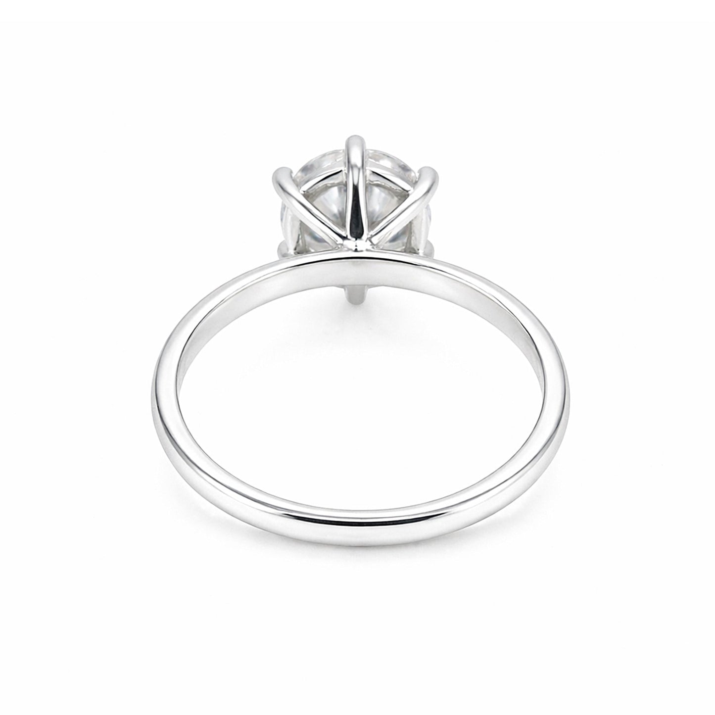 925 sterling silver inner band with 18k gold vermeil finish on solitaire ring