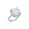 4.65 Ct White Moissanite Pear Solitaire Ring - 925 Sterling Silver Gold Vermeil