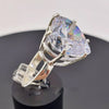 7.2 Ct White Moissanite Heart Solitaire Ring - 925 Sterling Silver Gold Vermeil