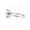 7.65 ct DEW White Moissanite Round Solitaire Ring - 18K Gold Vermeil on 925 Sterling Silver