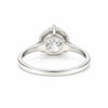 7.65 ct DEW White Moissanite Round Solitaire Ring - 18K Gold Vermeil on 925 Sterling Silver