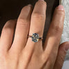 Solitaire 3.50 ct DEW Oval Cut White Moissanite in Engagement Ring 18K Gold Plated Verm 18K Gold Plated