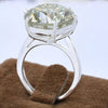 8.30 ct DEW Certified Round Cut White Moissanite Solitaire 925 Sterling Ring For Wife 1 18K Gold Plated