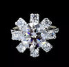 6.75 ct DEW Certified White Round Cut Moissanite Ring For Birthday Gift 18K Gold Plated 18K Gold Plated