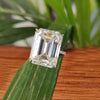 18.65 Ct Emerald Cut Certified White Moissanite Ring For Mother's Day 18K Gold Plat 18K Gold Plated