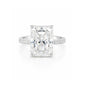 18.10 ct DEW Certified Radiant Cut Moissanite Ring For Birthday Gift Idea 18K Gold Plat 18K Gold Plated