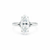 2.50 carat marquise cut lab-grown diamond ring in 18k gold vermeil setting