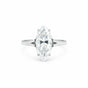 2.50 Ct Marquise Cut Lab Grown Diamond Ring — VS1 Clarity, 18k Gold Vermeil