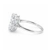 9 ct DEW Certified White Moissanite Solitaire Ring. For Anniversary Gift 18K Gold Plate 18K Gold Plated