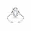 9 ct DEW Certified White Moissanite Solitaire Ring. For Anniversary Gift 18K Gold Plate 18K Gold Plated