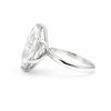 9 Ct Certified White Moissanite Solitaire Ring Valentine's Day Gift 18K Gold Plated