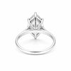9 Ct Certified White Moissanite Solitaire Ring Valentine's Day Gift 18K Gold Plated