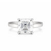 2.80 carat asscher cut lab-grown diamond ring in 18k gold vermeil setting