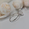 6.2ct DEW White Moissanite Radiant Solitaire Ring