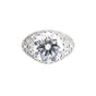 3.60 Ct Round Cut Lab Grown Diamond Ring — VS1 Clarity, 18k Gold Vermeil