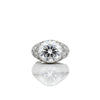 3.60 Ct Round Cut Lab Grown Diamond Ring — VS1 Clarity, 18k Gold Vermeil
