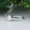 5.5 Ct White Moissanite Round Solitaire Ring - 925 Sterling Silver Gold Vermeil