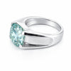 6.40 Ct Off White Moissanite Ring in – Elegant 4th of July Gift 18K Gold Plated Ver 18K Gold Plated
