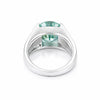 6.40 Ct Off White Moissanite Ring in – Elegant 4th of July Gift 18K Gold Plated Ver 18K Gold Plated