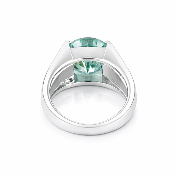 6.40 Ct Off White Moissanite Ring in – Elegant 4th of July Gift 18K Gold Plated Ver 18K Gold Plated