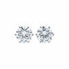 10.00ct DEW White Moissanite Round Stud Earrings